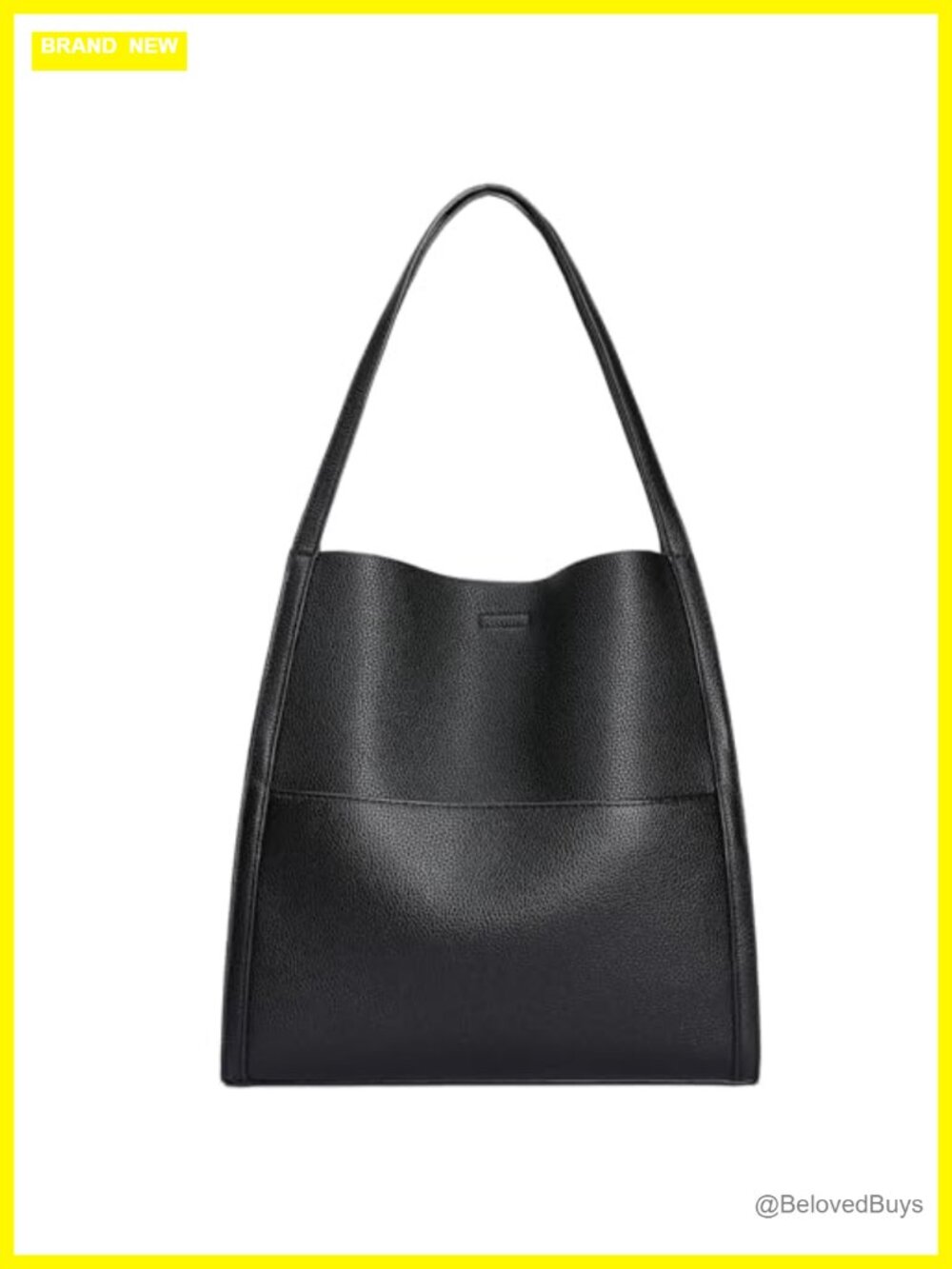 Large Vegan Leather Hobo Tote Bag with Shoulder Strap, Lightweight